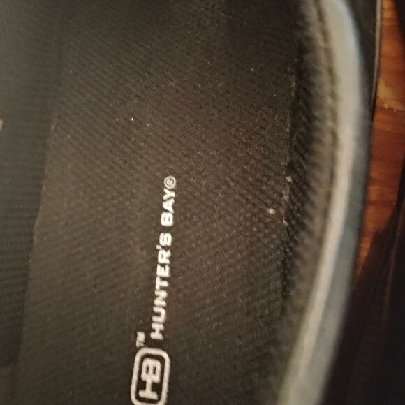 Men's Slip On Leather Black Shoes Size 10 Business Casual Work Wear Office Style - Picture 6 of 7